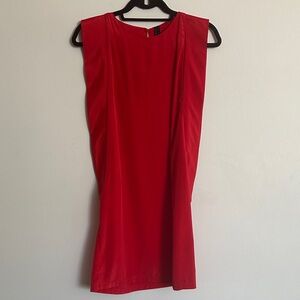 Elegant Red Sleeveless Dress